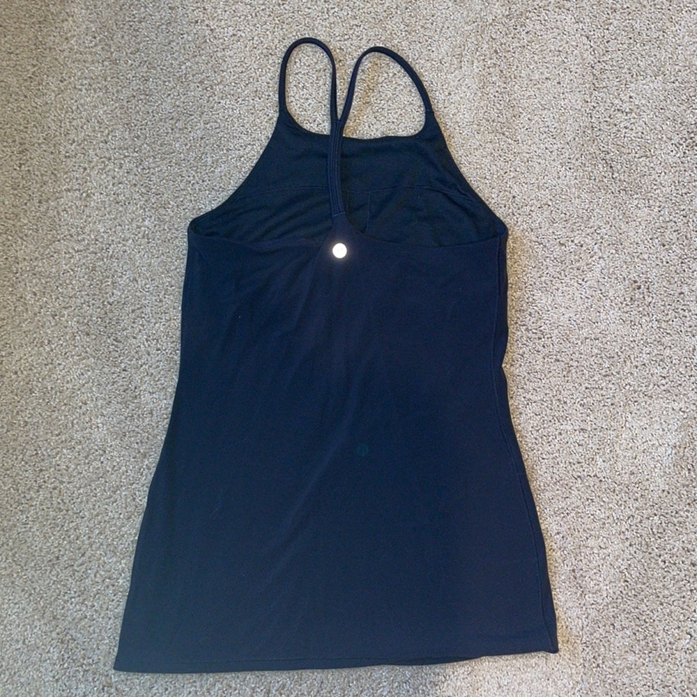 Lululemon black high rise tank top